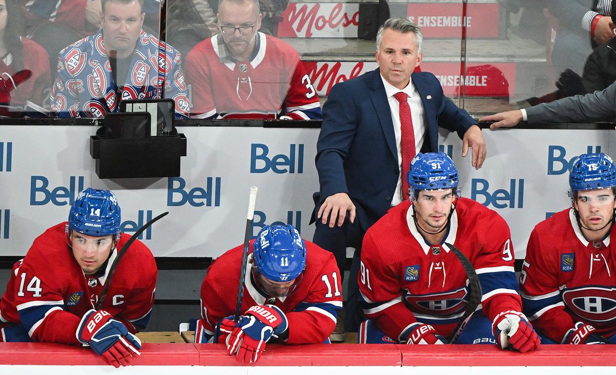 Šéf striedačky Montrealu Canadiens Martin St....