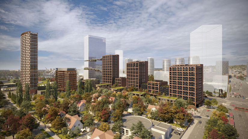 Vizualizácia bratislavskej štvrti Klingerka.