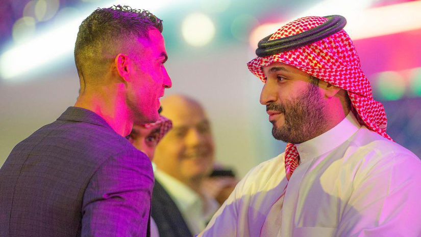 Cristiano Ronaldo a princ Mohammed bin Salman.