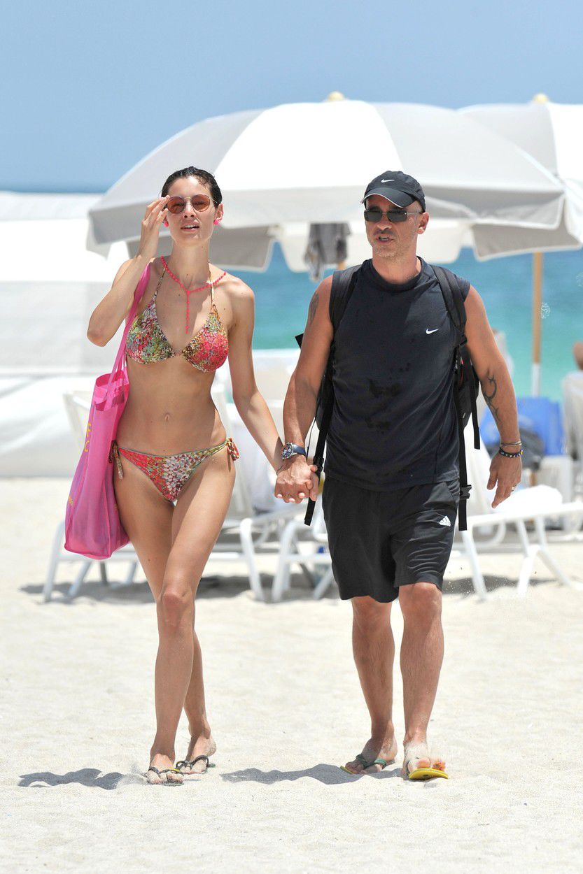 Eros Ramazzotti a jeho manželka Marica...