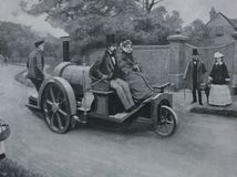 parné auto, parný automobil