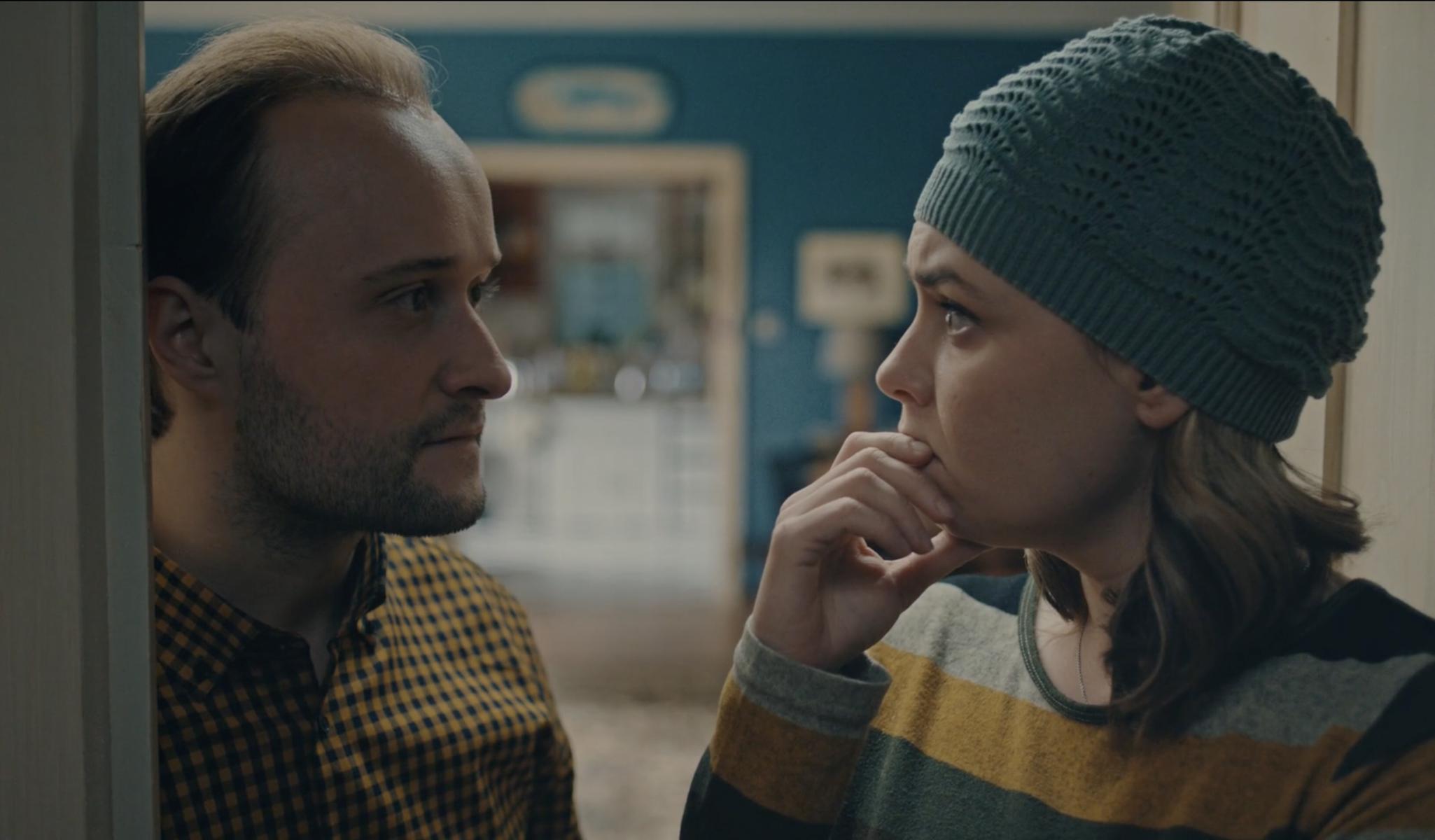 Dominika Kavaschová a Daniel Fischer vo filme...