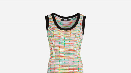 Pletené šaty bez rukávov Karl Lagerfeld,...