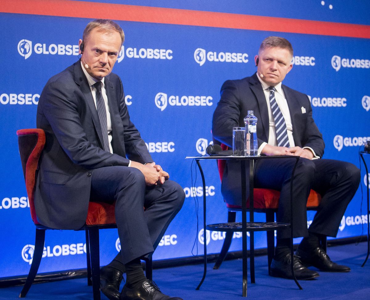 Donald Tusk ako vtedajší predseda Európskej...