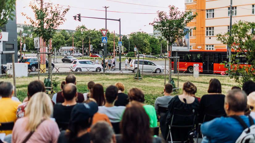 Záber z podujatia Zvukové topografie, ktoré sa...