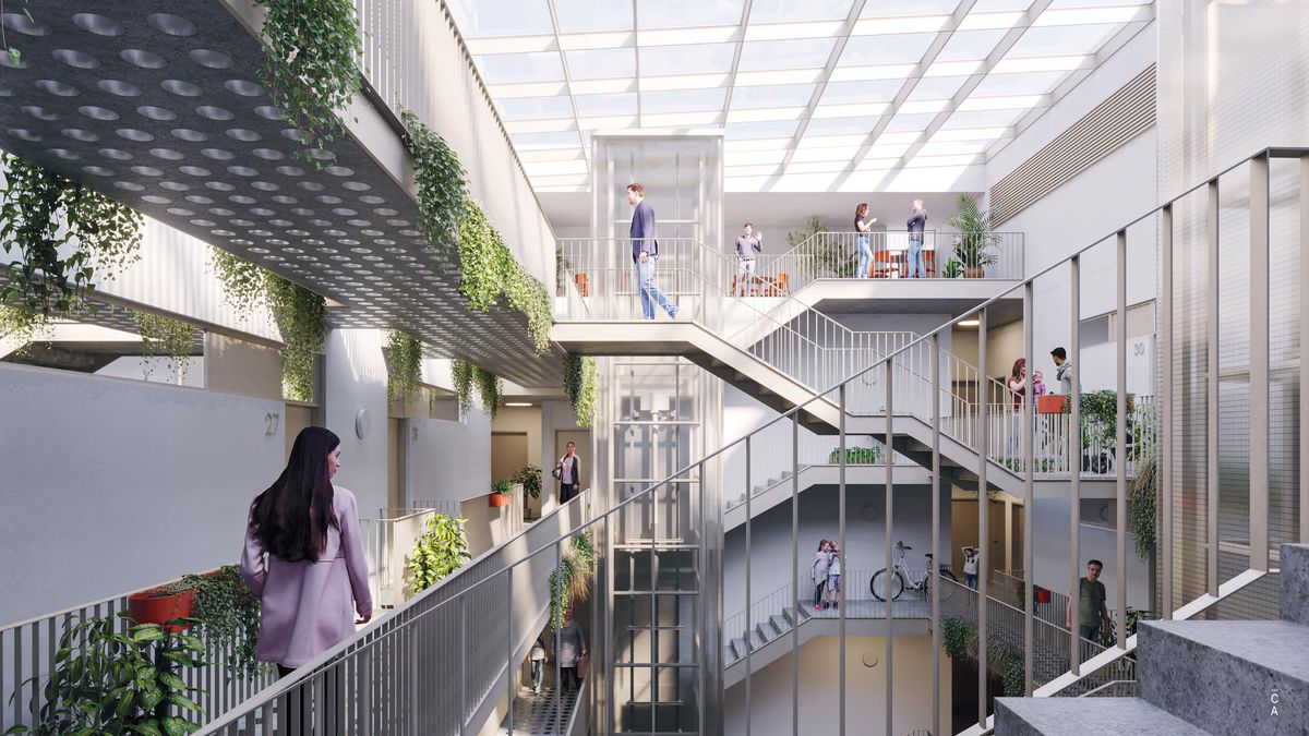 Vizualizácia projektu Kvarter na Jégého ulici v...