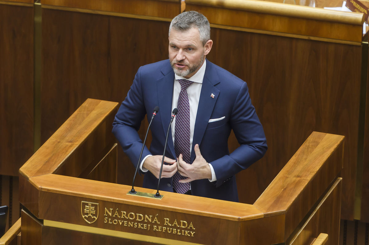 Na snímke predseda NRSR Peter Pellegrini...