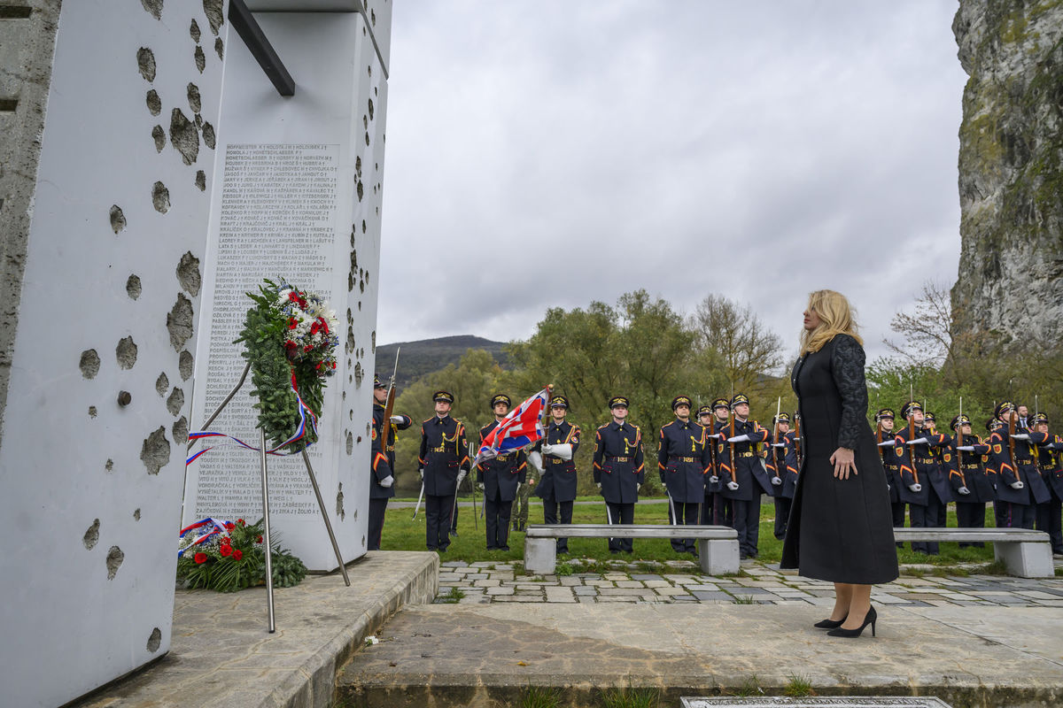 Na snímke prezidentka Zuzana Čaputová počas...