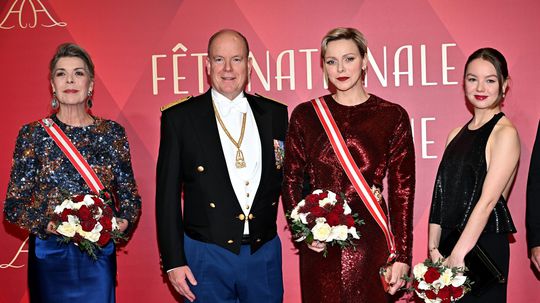 Knieža Albert s manželkou, princeznou Charlene...