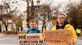 protest, študenti, úrad vlády, novinári