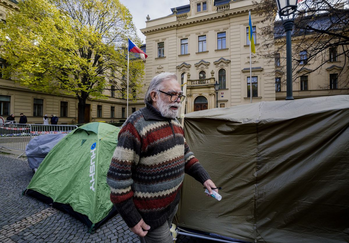 Protestná hladovka Jiřího Gruntoráda pred...