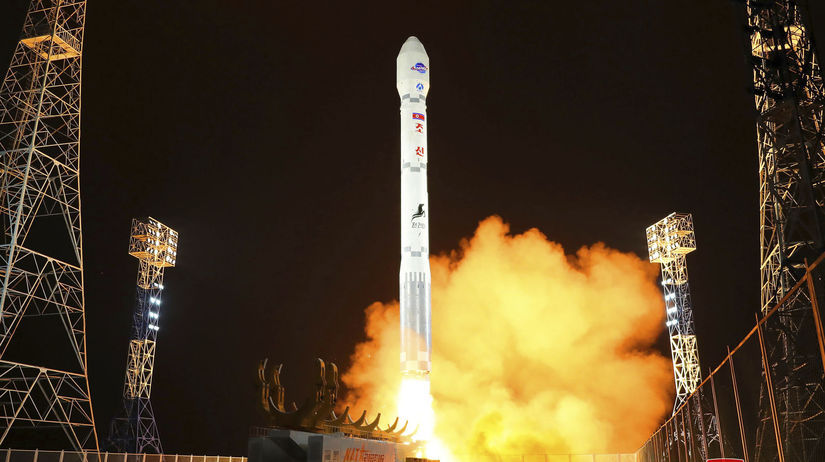 kľdr, severná kórea, špionážny satelit, raketa
