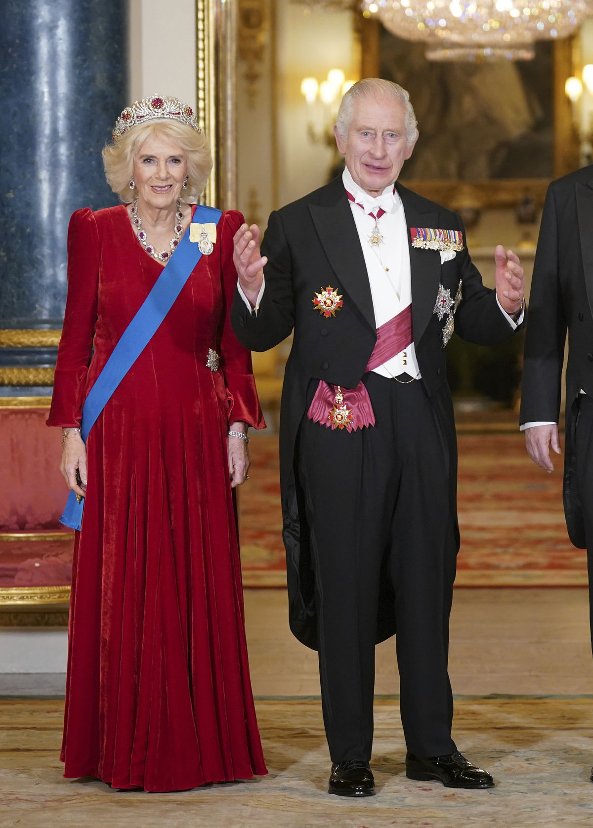 Kráľ Karol III. a jeho manželka, kráľovná...