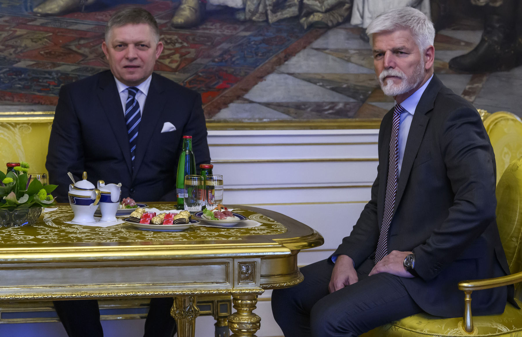 redseda vlády SR Robert Fico a prezident ČR...