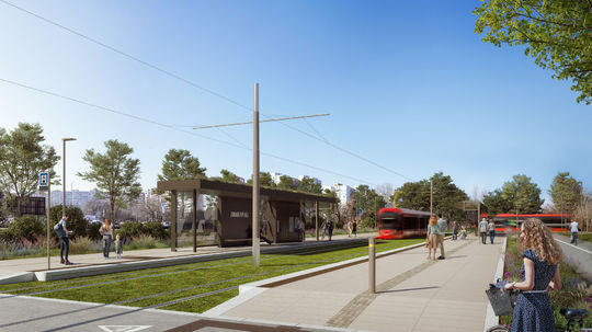 Vizualizácia električkovej trate v Petržalke -...