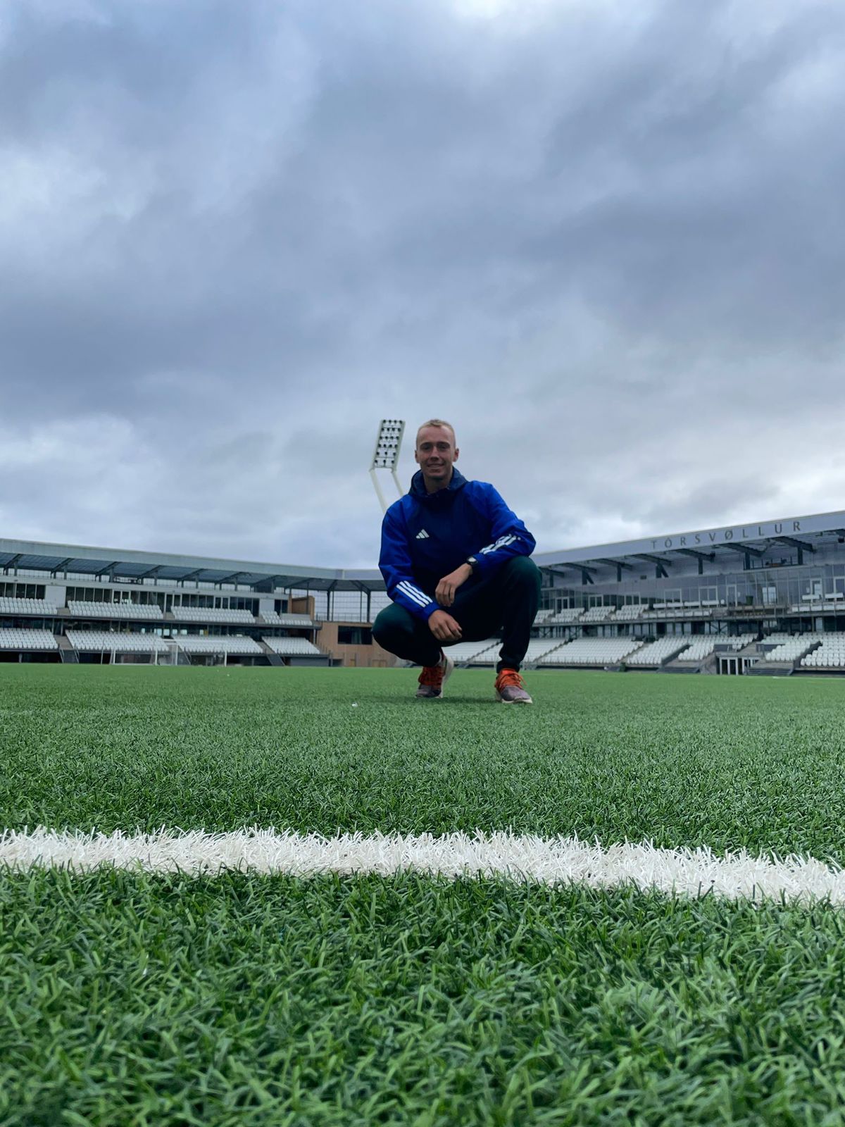 Erik Tupý na národnom futbalovom štadióne...