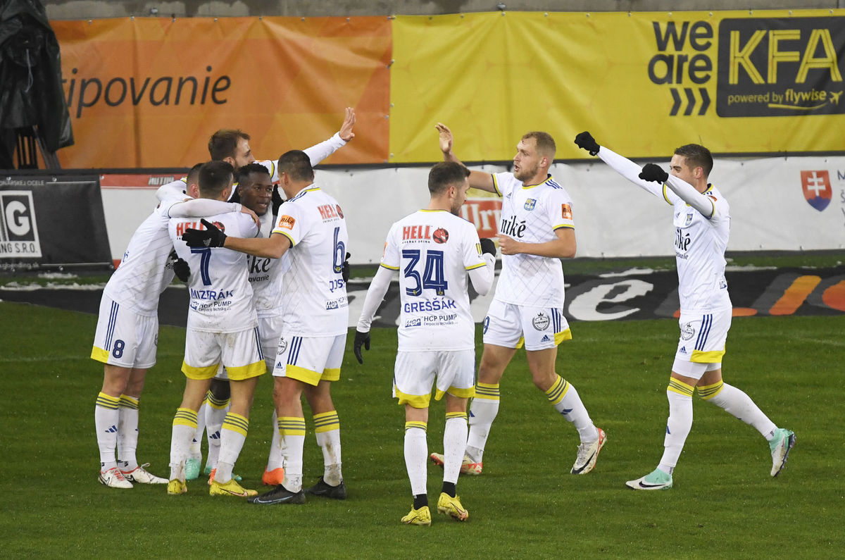 Radosť futbalistov FC Košice z tretieho...
