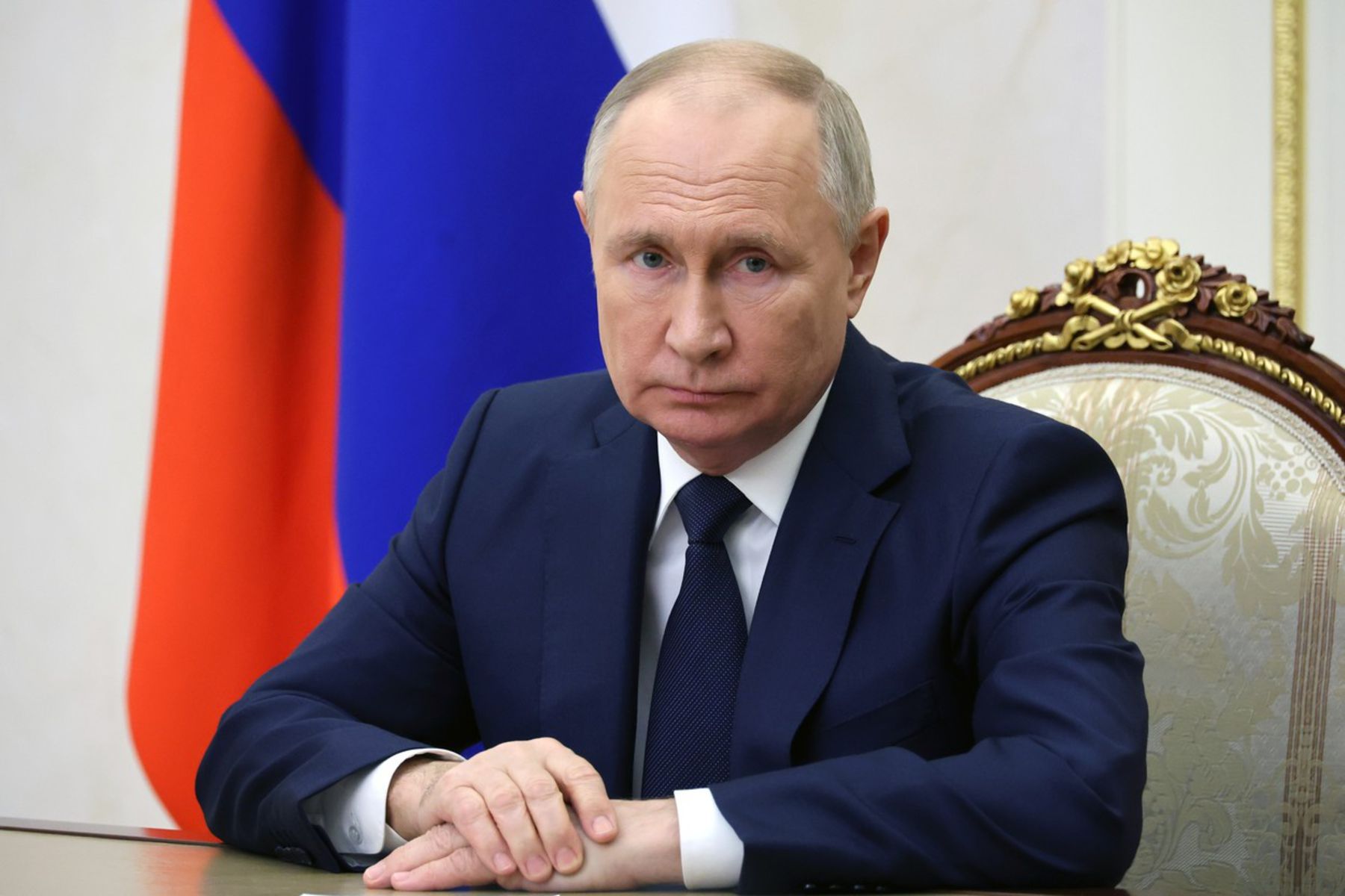 Ruský prezident Vladimír Putin v Kremli.