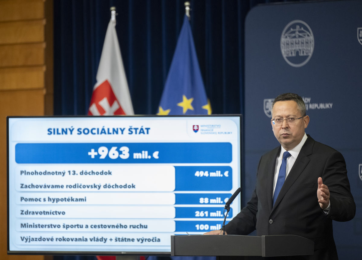 Na snímke minister financií SR Ladislav...