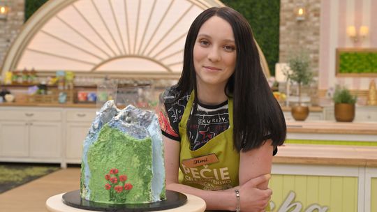 Timi a jej tsunami torta s názvom Tatranský...