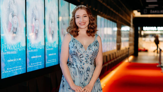 Herečka Valéria Frištiková na premiére filmu...