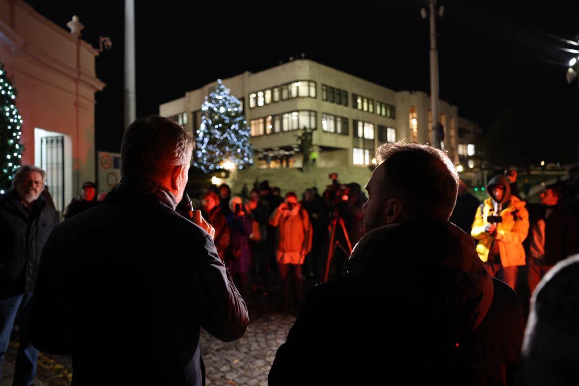 Protest hnutia Slovensko (predtým OĽaNO) proti...