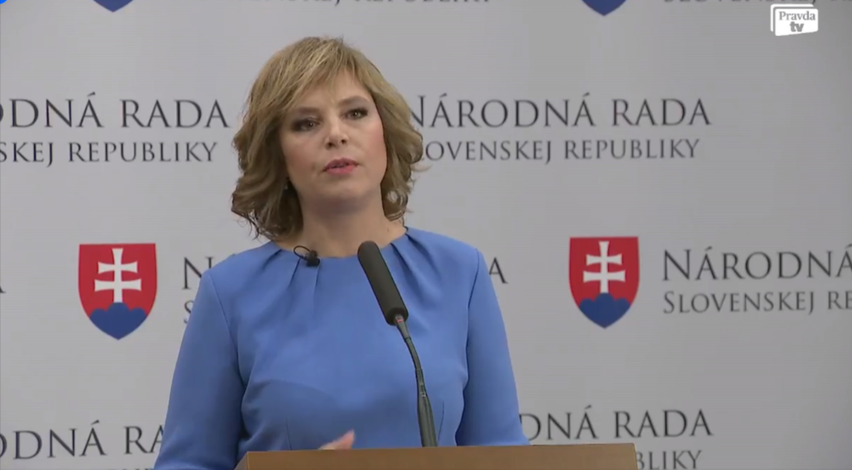 Veronika Remišová v minulom volebnom období...