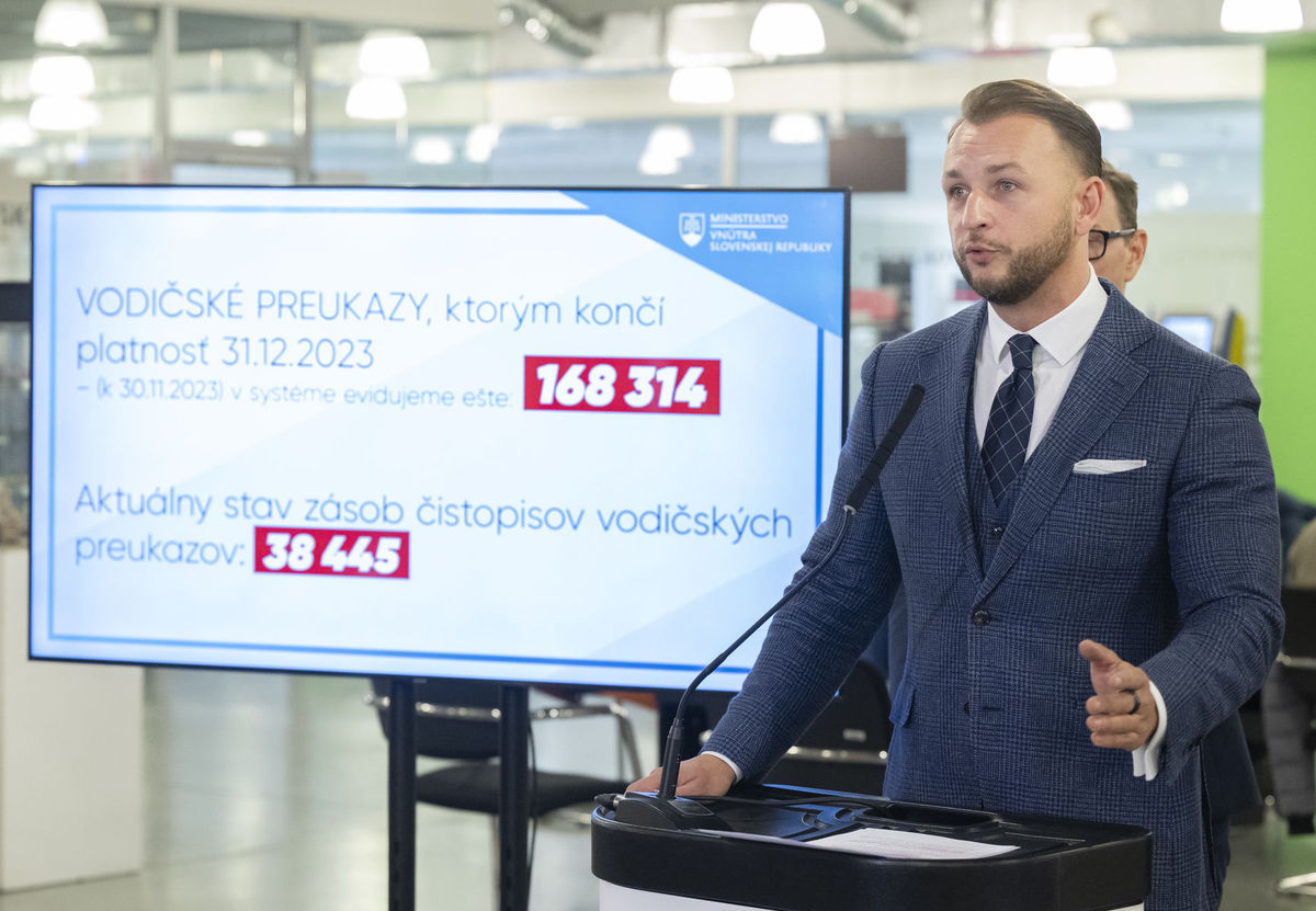 Minister vnútra SR Matúš Šutaj Eštok počas...