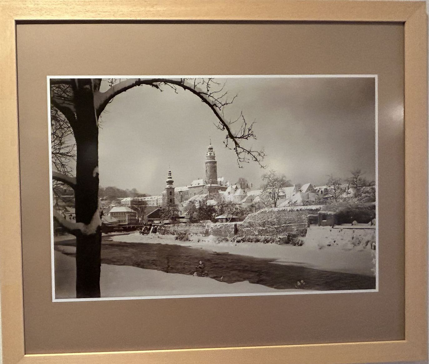 Jeden zo zimných pohľadov na Český Krumlov na...