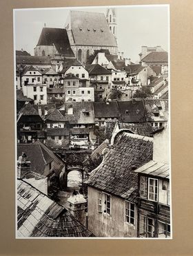 Fotografia Českého Krumlova za čias Egona...