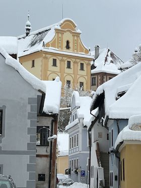 Jeden z meštianskych domov v Českom Krumlove.