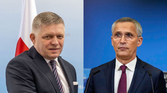 Fico a Stoltenberg sa rozchádzajú v názoroch o vojenskej pomoci Ukrajine
