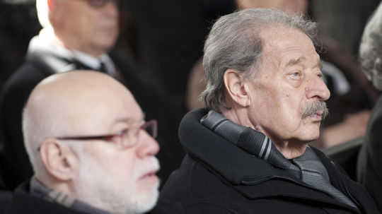 Tomáš Janovic počas rozlúčky s prozaikom,...