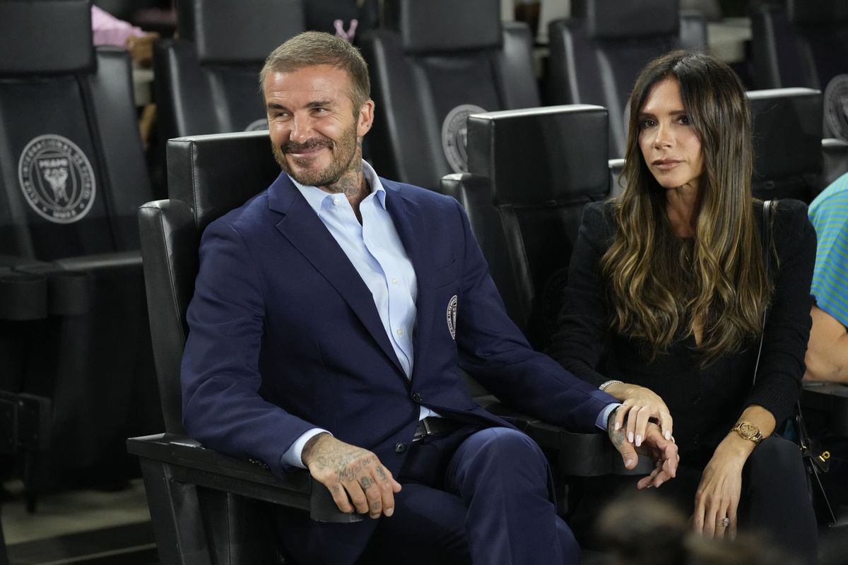 David Beckham a jeho manželka Victoria Beckham 