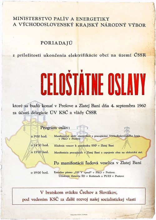 Plagát celoštátnych osláv pri príležitosti...