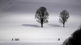 Rakúsko, zima, sneh