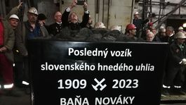 V Novákoch vyťažili poslednú tonu uhlia.