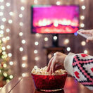 domáce kino, vianoce, televízor, ovládač