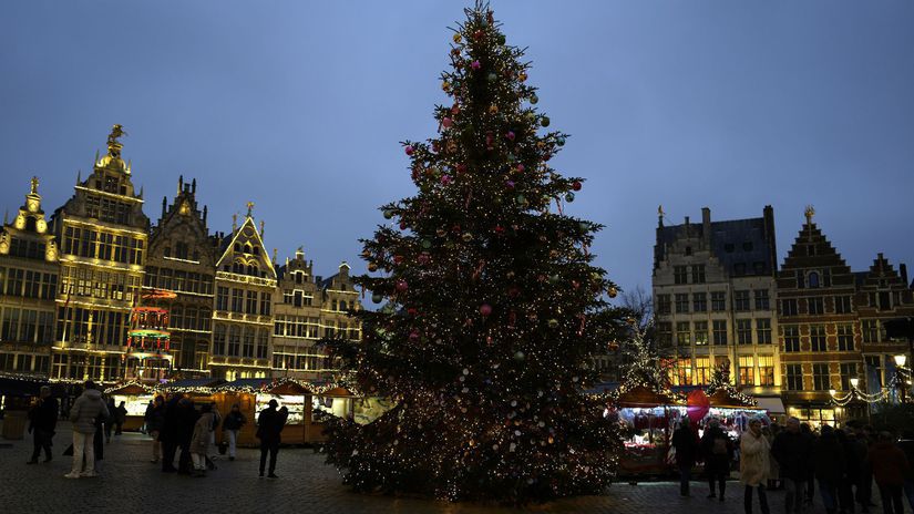 Vianočné trhy, Belgicko, vianočný strom