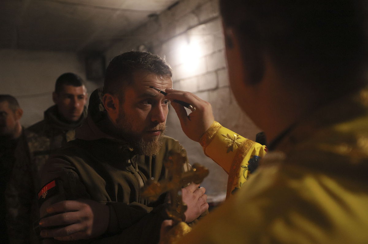 Kaplán Ivan z Ukrajinskej pravoslávnej cirkvi...