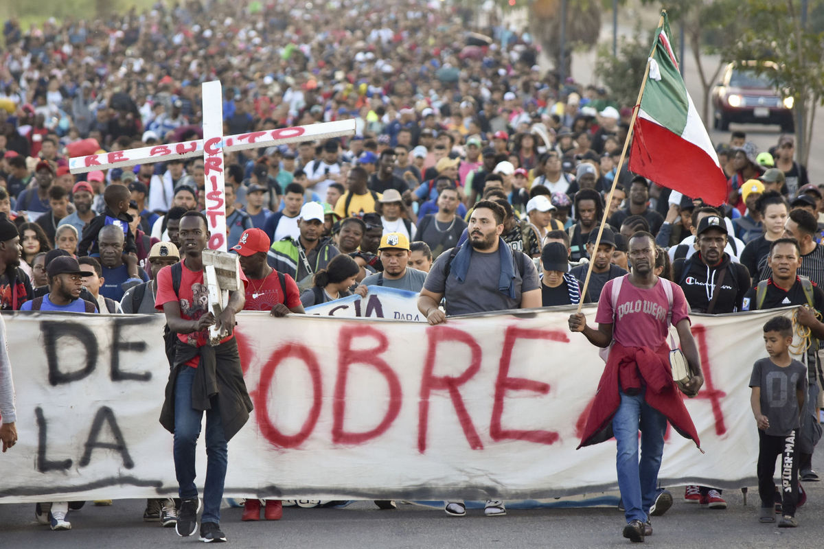 Mexiko, migranti, karavána