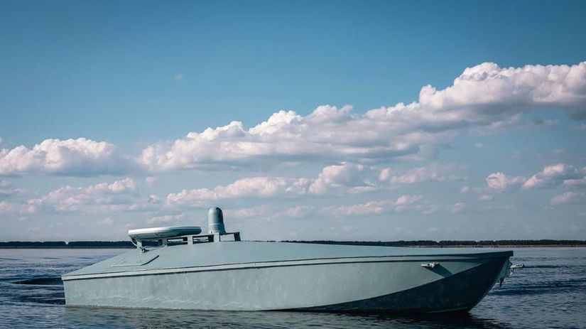 Nový ukrajinský námorný dron Mamai.