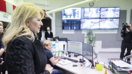 Zuzana Čaputová, UNB, Ružinov, záchranári, zdravotníci, návšteva, Štedrý deň, Vianoce