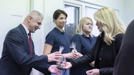 Zuzana Čaputová, UNB, Ružinov, záchranári, zdravotníci, návšteva, Štedrý deň, Vianoce