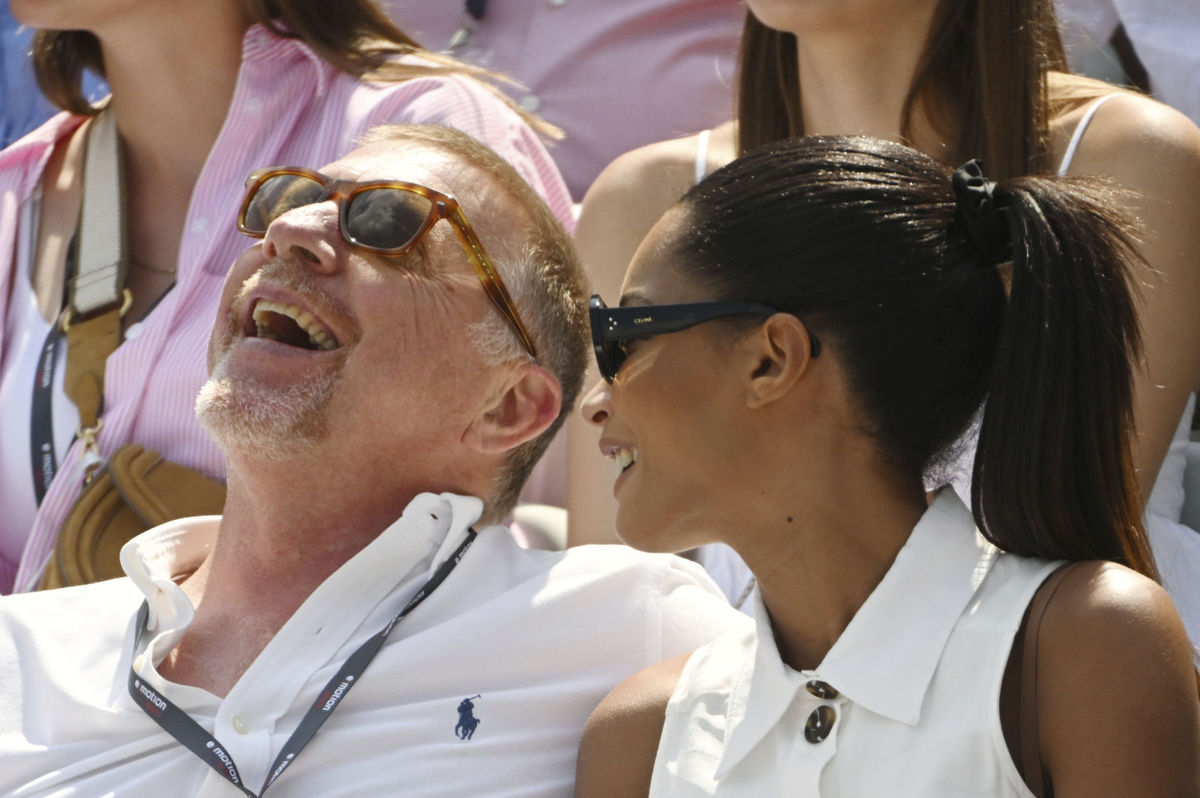 Ex-tenista Boris Becker a jeho partnerka Lilian...