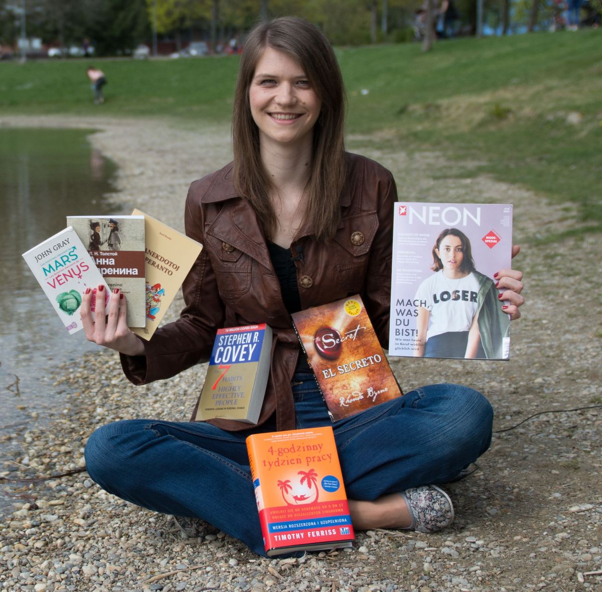 Lýdia Hric Machová s literatúrou v cudzích...