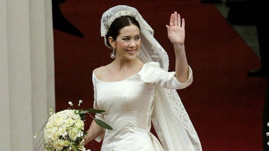 Princezná Mary v roku 2004 ako nevesta. 