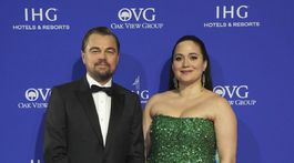 Leonardo DiCaprio a jeho filmová kolegyňa Lily Gladstone 