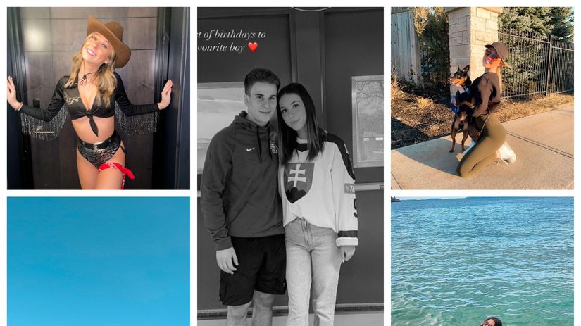 Slovenský hokejista Filip Mešár si po návrate z...