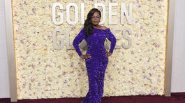 Moderátorka a producentka Oprah Winfrey v kreácii Louis Vuitton. 